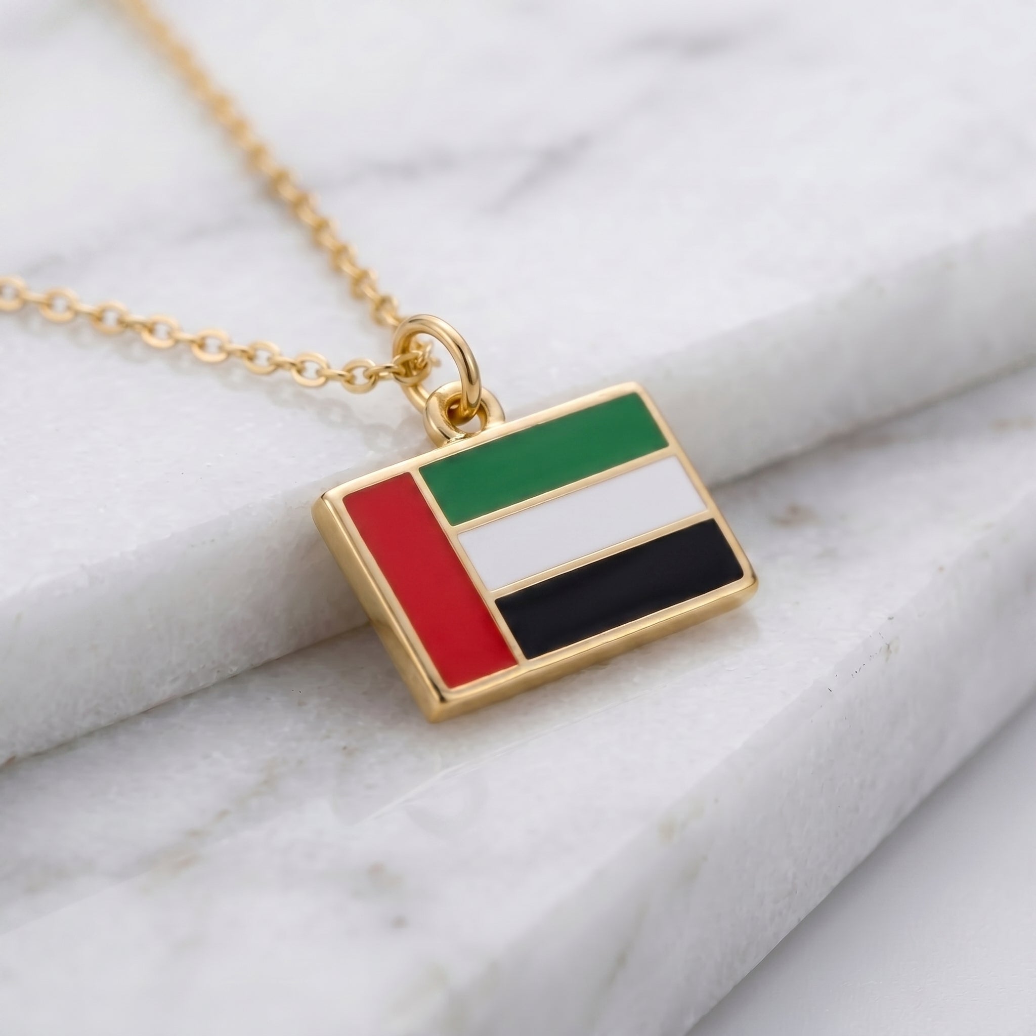Egyesült Arab Emírségek zászló charm · Arany