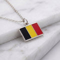 Belgium zászló charm · Ezüst