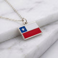 Chile zászló charm · Ezüst
