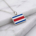Costa Rica zászló charm · Ezüst