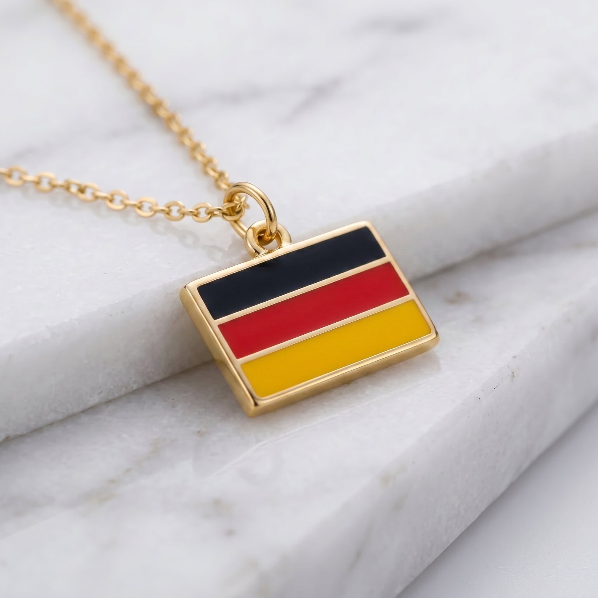 Németország zászló charm · Arany