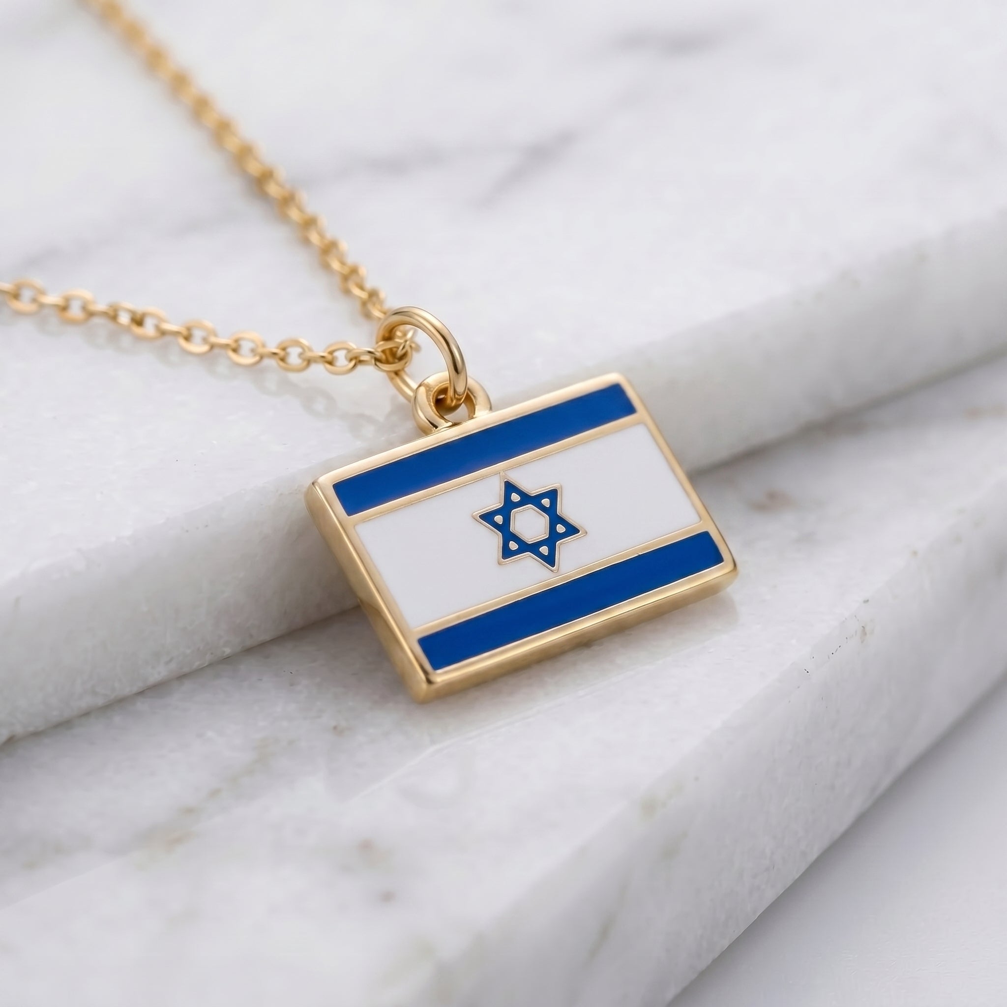 Izrael zászló charm · Arany