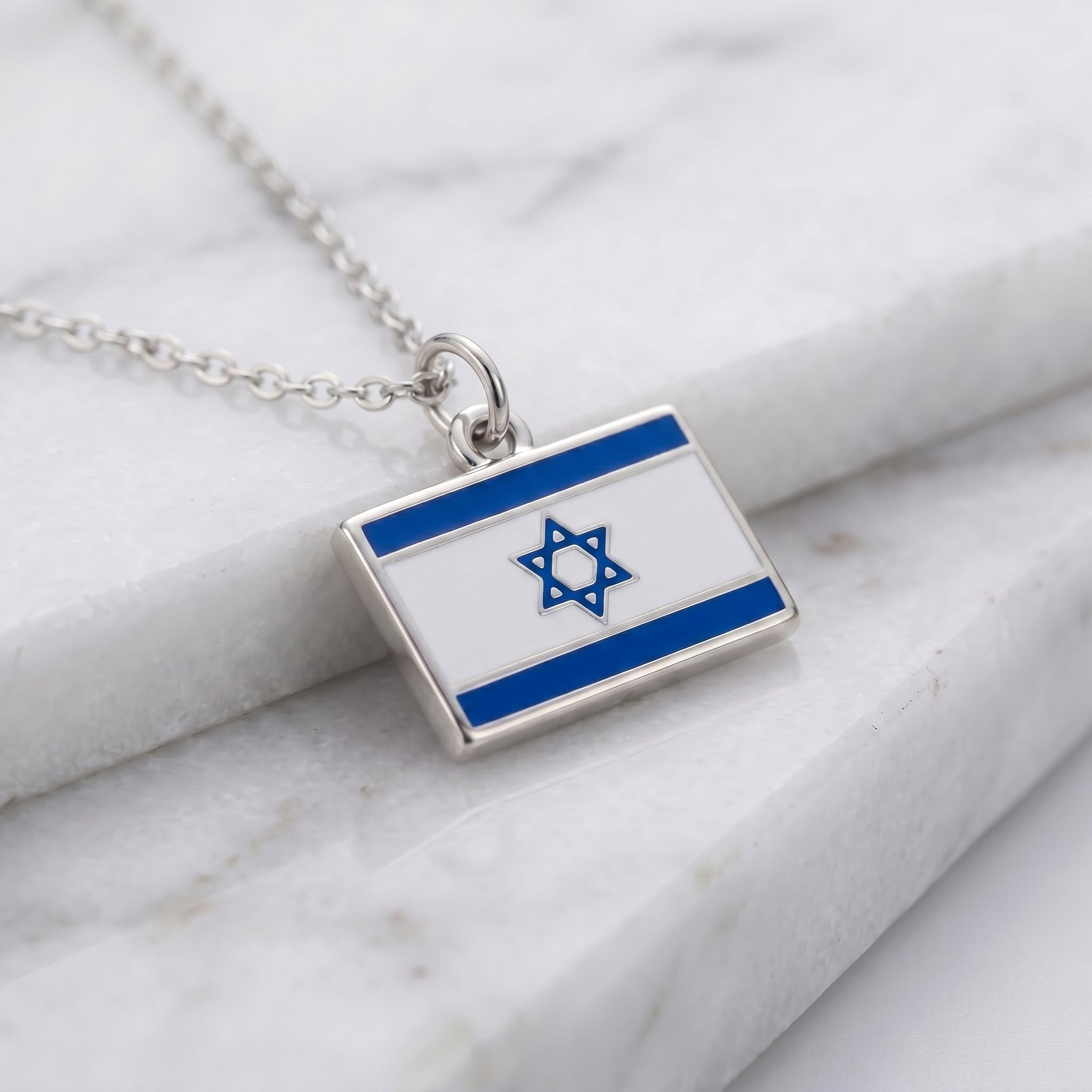 Izrael zászló charm · Ezüst
