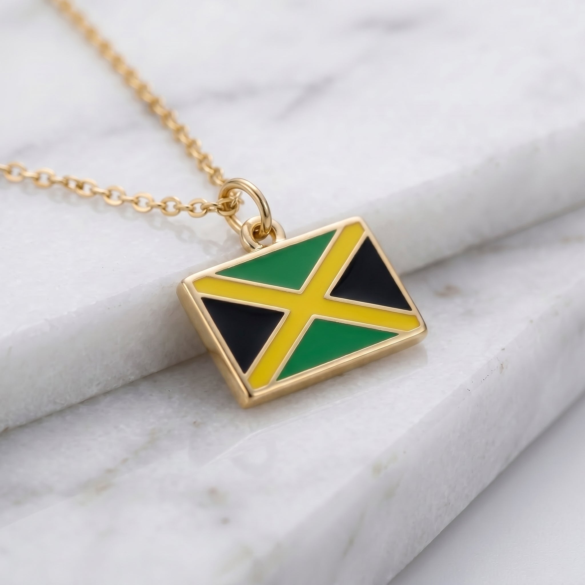Jamaica zászló charm · Arany