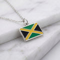Jamaica zászló charm · Ezüst