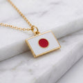Japán zászló charm · Arany