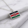 Kenya zászló charm · Ezüst