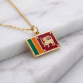 Srí Lanka zászló charm · Arany