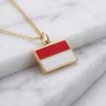 Monaco zászló charm · Arany