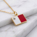Málta zászló charm · Arany