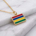 Mauritius zászló charm · Arany