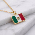 Mexikó zászló charm · Arany
