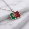 Portugália zászló charm · Ezüst