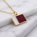 Katar zászló charm · Arany