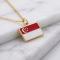 Szingapúr zászló charm · Arany
