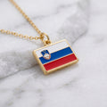 Szlovénia zászló charm · Arany