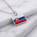 Szlovákia zászló charm · Ezüst