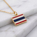 Thaiföld zászló charm · Arany