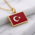 Törökország zászló charm · Arany