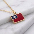 Tajvan zászló charm · Arany