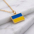 Ukrajna zászló charm · Arany