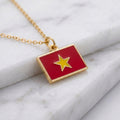 Vietnám zászló charm · Arany