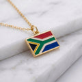 Dél-Afrika zászló charm · Arany