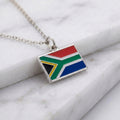 Dél-Afrika zászló charm · Ezüst